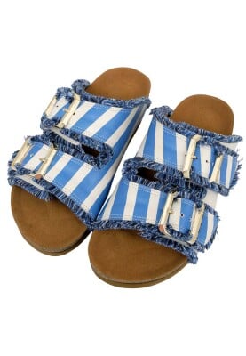 Women Vegan Multicolor Slippers - Mon Amour Design - Thumbnail (1)