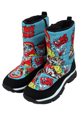 Dogo - Women Vegan Multicolor Snow Boots - Warner Bros Looney Tunes The Toon Parade Design