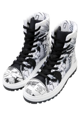 Women Vegan White Long Boots - Hero of Our Story Design - Thumbnail (1)