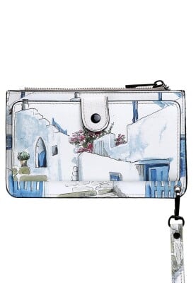 Dogo - Women White Wallet - Paperflower Design