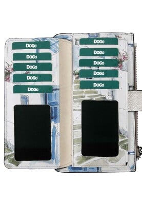 Women White Wallet - Paperflower Design - Thumbnail (1)
