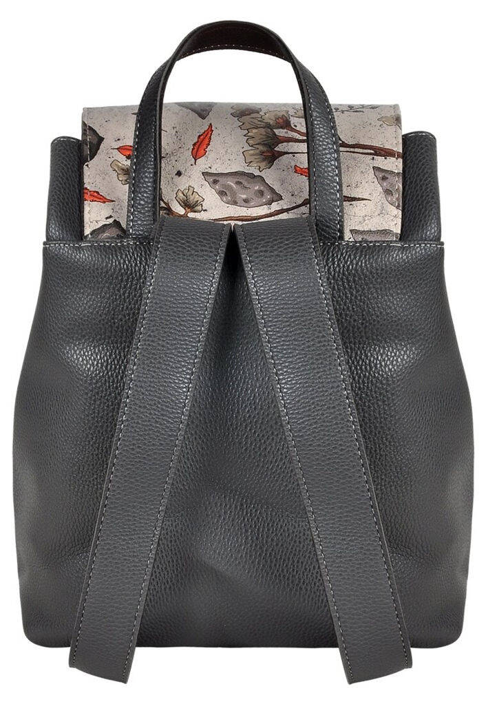 Women Vegan Black Backpack - Night Owl 