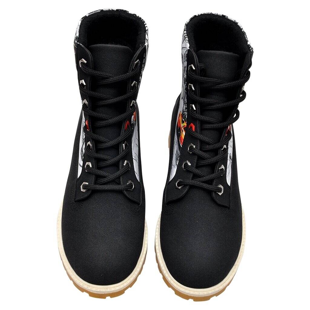 black worker boots womens