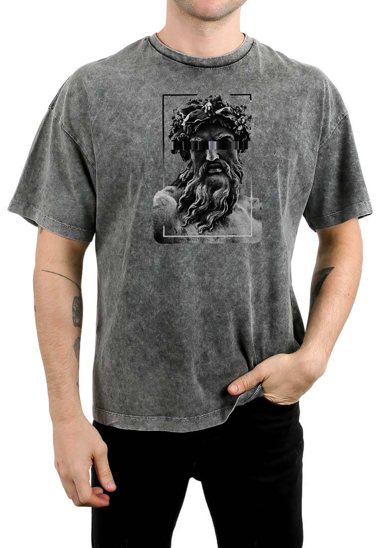 Mas Nuevo Unisex Oversized T-Shirt Zeus Printed Design | Store